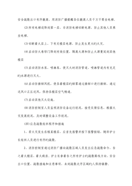 医院消防安全灭火疏散应急预案.docx