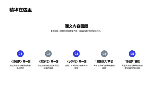 新学期语文教学PPT模板