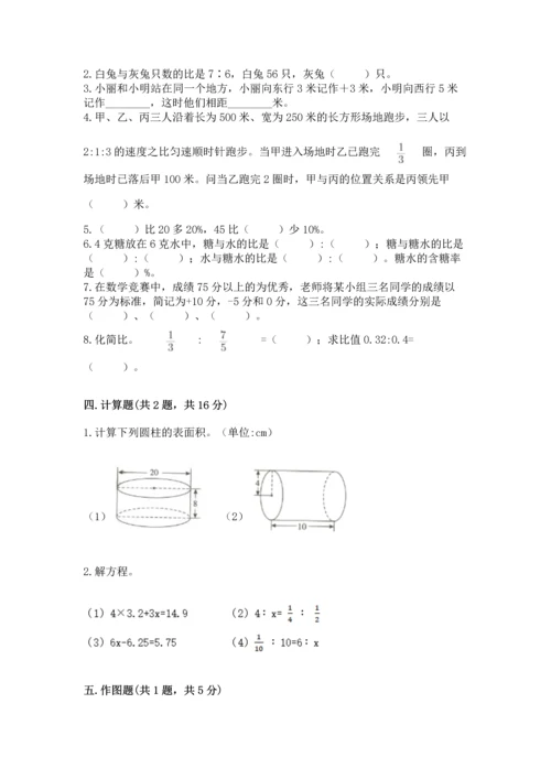 北师大版六年级下册数学期末测试卷精选答案.docx