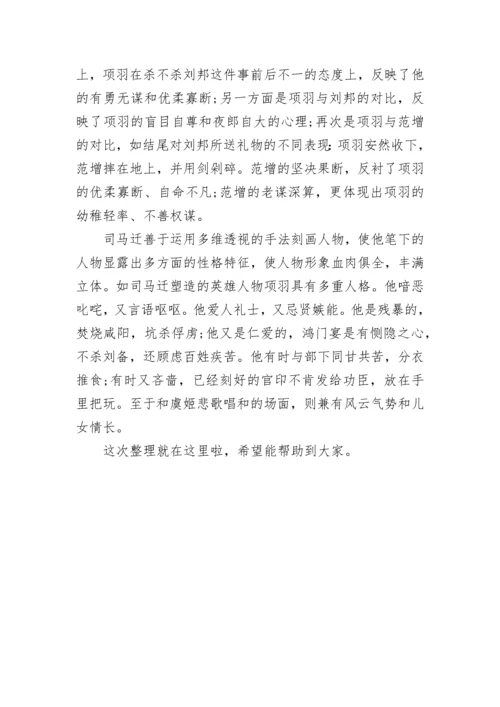 《史记》中历史人物项羽本纪.docx