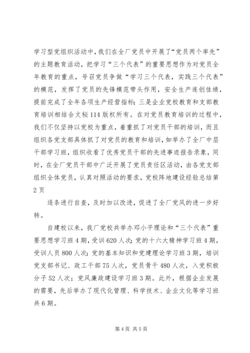 党校阵地建设经验总结_1.docx