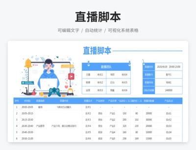 带货直播脚本