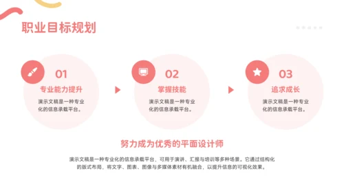 红黄色简约风求职简历个人介绍PPT模板