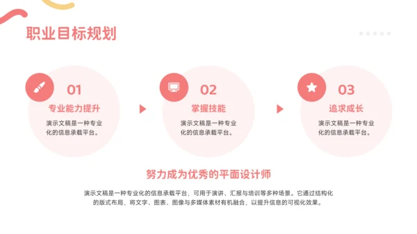 红黄色简约风求职简历个人介绍PPT模板