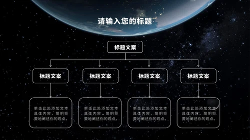 宇宙星空科技风PPT模板