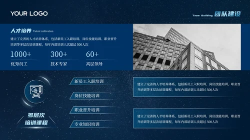 蓝色科技风高级航空航天企业介绍PPT模板