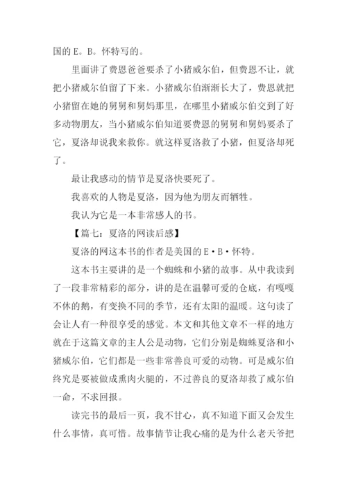 夏洛的网读后感200字.docx