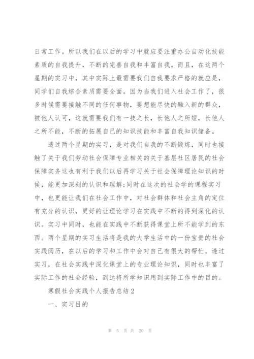 寒假社会实践个人报告总结范文.docx