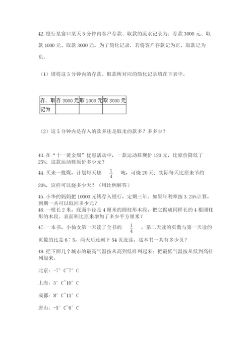 六年级小升初数学应用题50道(典型题).docx