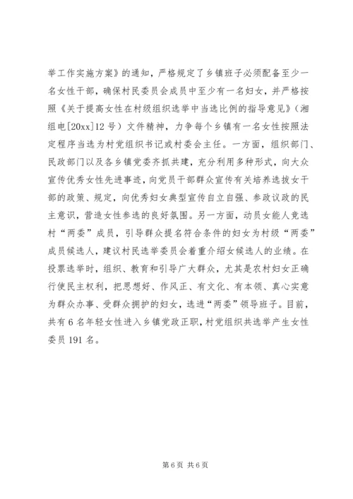 妇女干部培养选拔调研报告.docx
