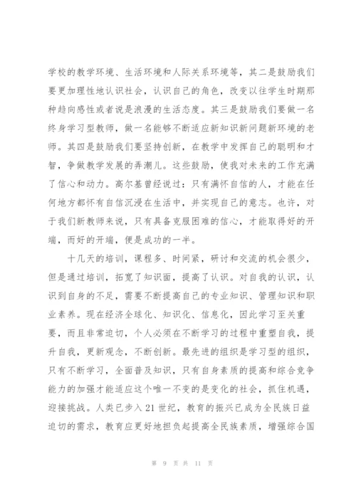 新教师岗前培训总结.docx