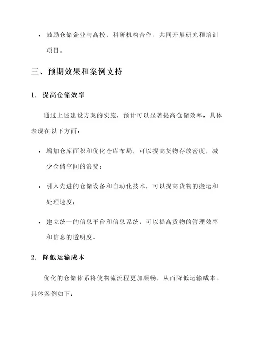 上海仓储体系建设方案