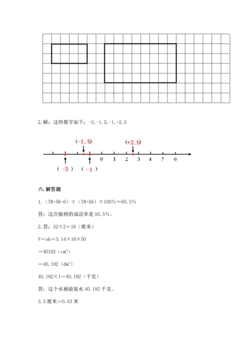 六年级下册数学 期末测试卷附答案【研优卷】.docx