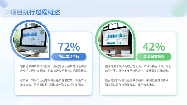 蓝色商务风企业会议总结工作成果PPT模板
