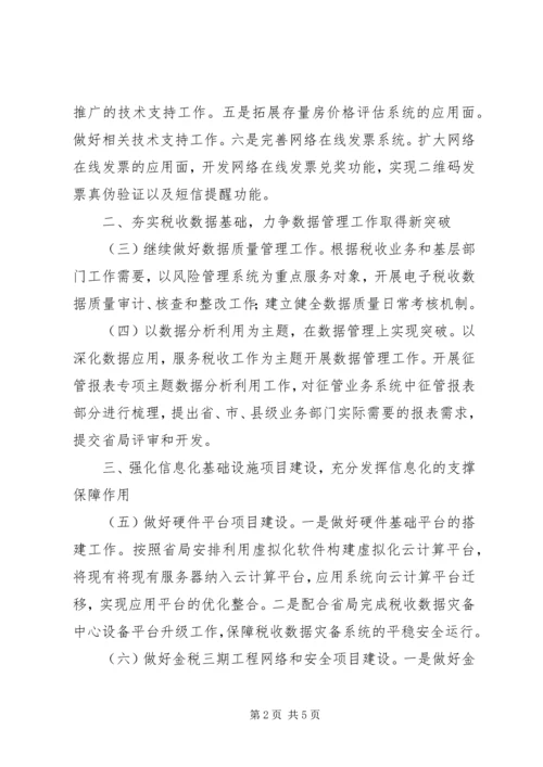 全市地方税收信息化工作要点.docx