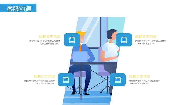 客服沟通技巧培训通用PPT模板