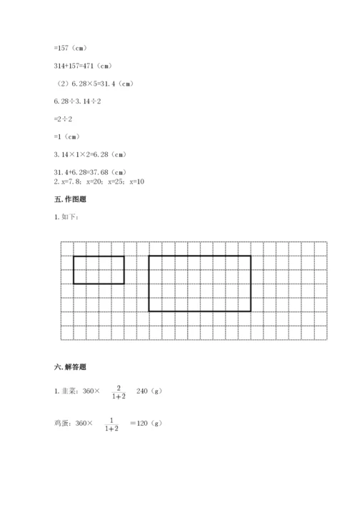 北师大版数学六年级下册期末测试卷（实用）word版.docx