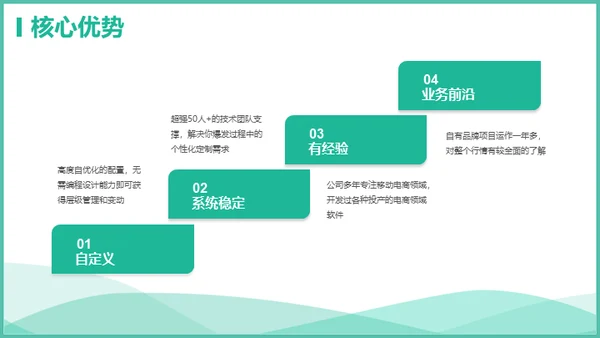 电商软件管理系统通用PPT模板