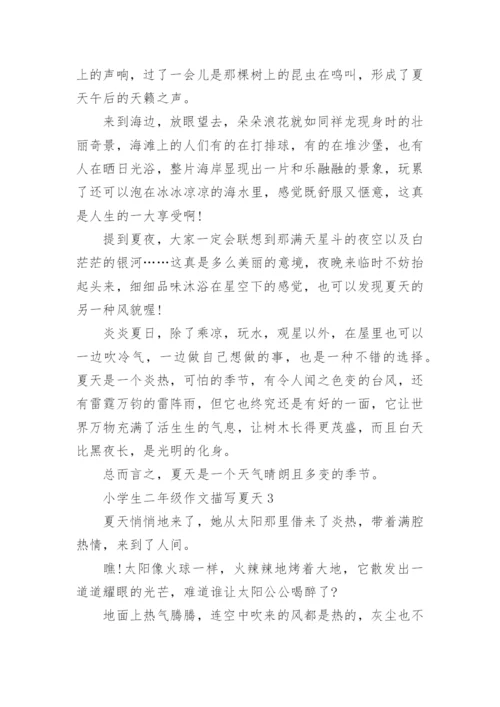 小学生二年级作文描写夏天.docx