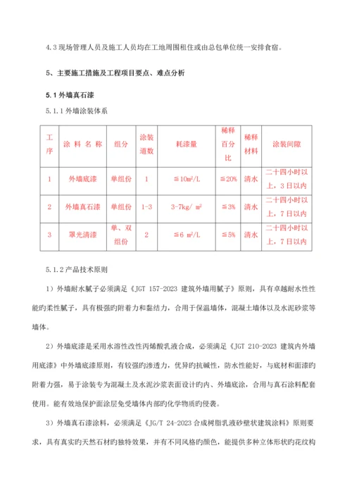 真石漆施工组织设计.docx