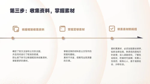 黄色简约实拍卡片式公文写作技巧培训