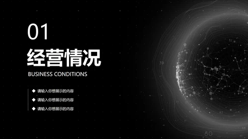 高级几何数据经营分析汇报总结PPT模板