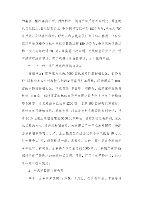 乡镇个人工作总结乡镇工作总结暨工作计划