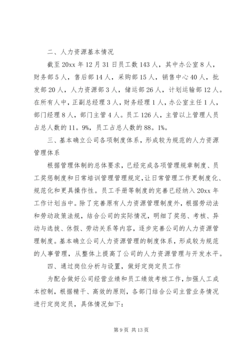 人力资源专员工作总结.docx