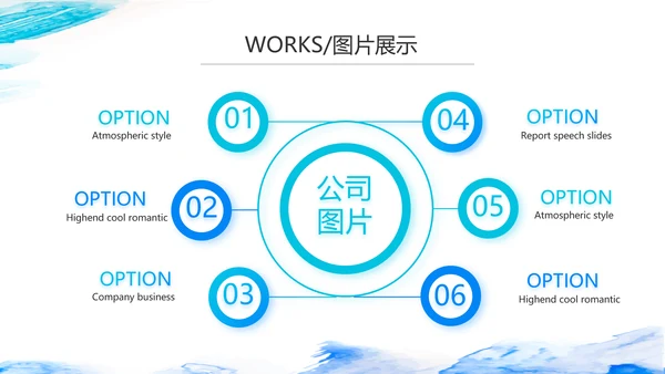 蓝色大气公司产品介绍图片展示宣传PPT
