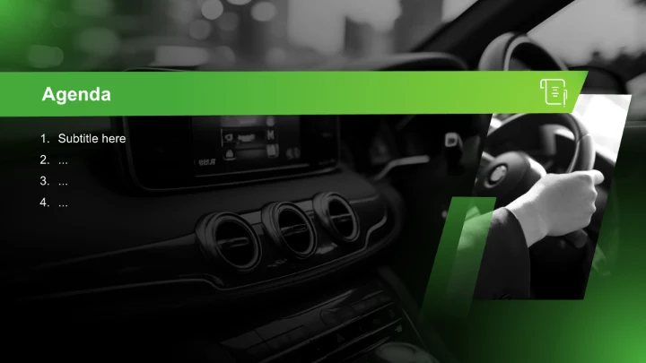 绿色商务风交通运输工作总结PPT主题