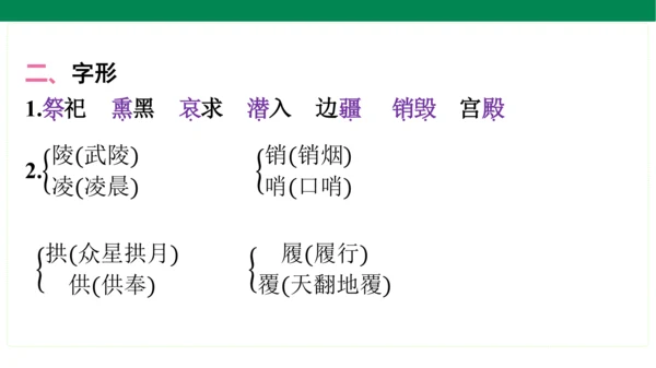 统编版语文五年级上册期中复习单元知识盘点  课件