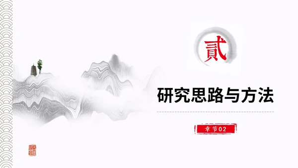 水墨中国风简约大学生毕业答辩通用模板PPT
