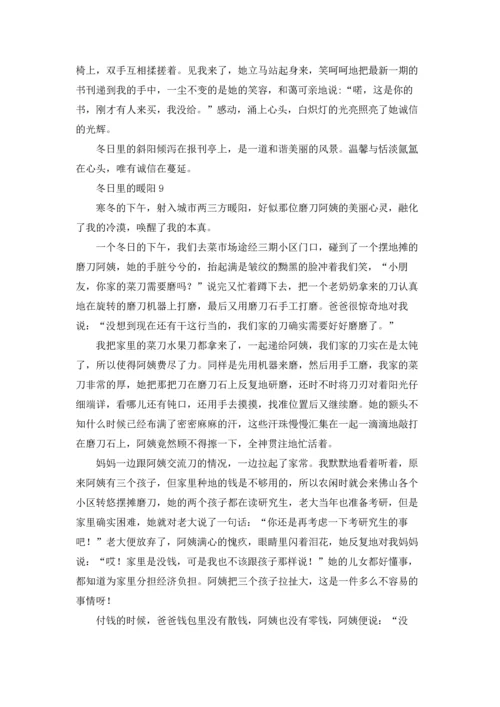 冬日里的暖阳.docx