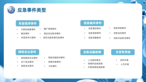 蓝色科技风信息安全应急响应及处置演练培训PPT应急培训
