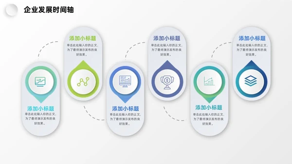 微粒体企业发展时间轴历程图表PPT