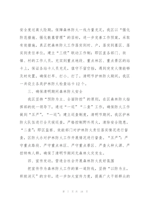 开展2022清明节森林防火活动总结10篇.docx