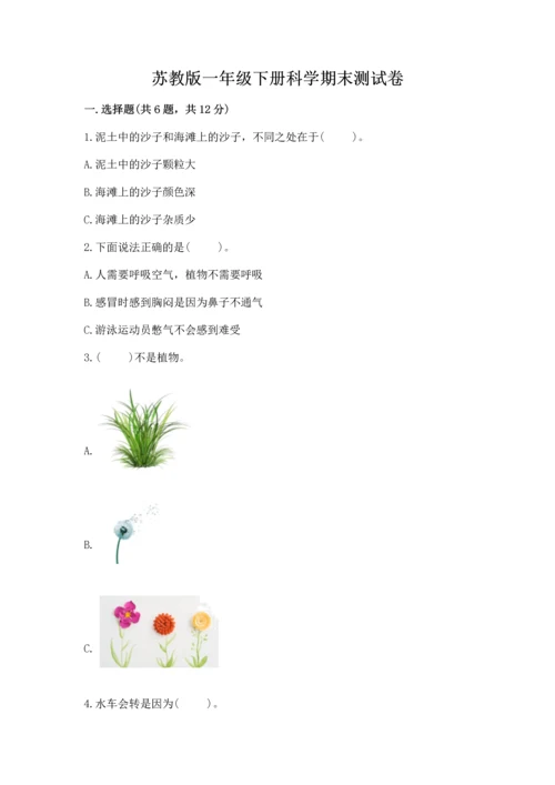 苏教版一年级下册科学期末测试卷及一套完整答案.docx