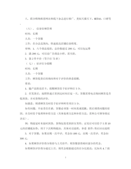 精编之天猫商城运营计划书.docx