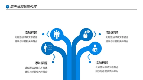 欧美大气蓝色企业宣传公司简介PPT模板