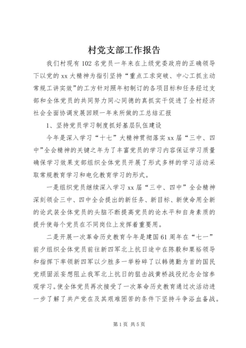 村党支部工作报告 (2).docx