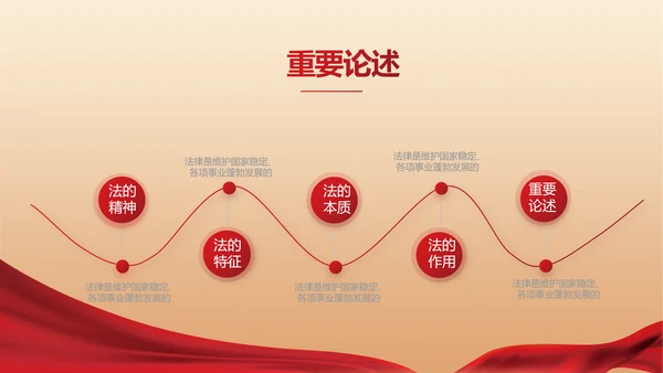 红色法律讲堂知识讲座培训宣传PPT