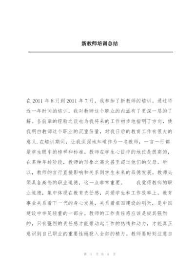 新教师培训总结.docx