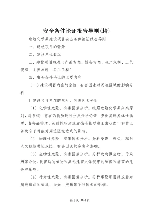 安全条件论证报告导则(精) (2).docx