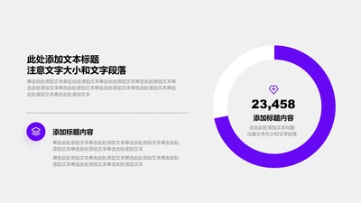 关系页-紫色简约风1项环形图