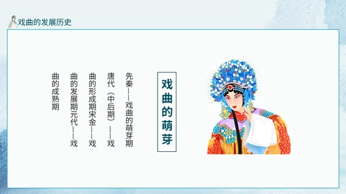 京剧走进传统戏曲人物动态通用PPT模板