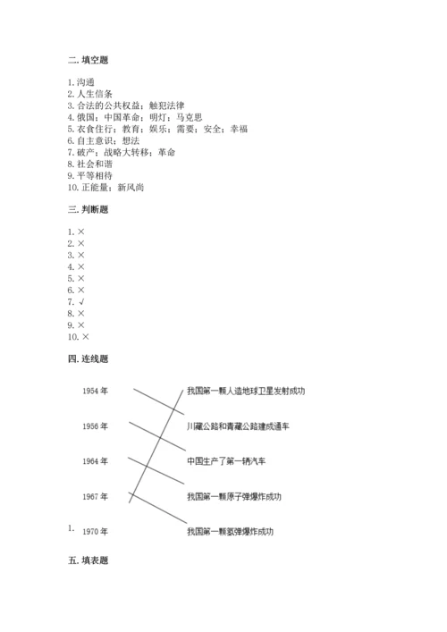 新部编版五年级下册道德与法治期末测试卷精品【名师推荐】.docx