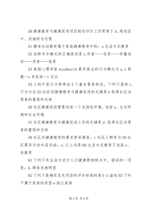 健康教育与健康促进工作总结.docx