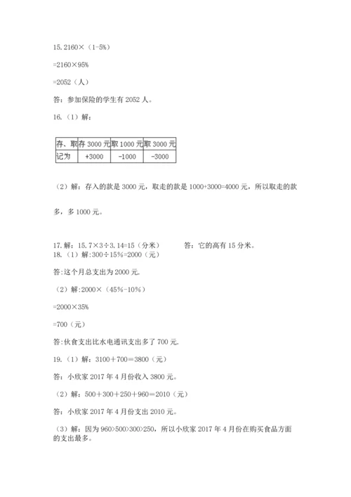 六年级小升初数学应用题50道附完整答案（有一套）.docx