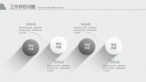 极简灰白年度工作总结报告通用PPT模板