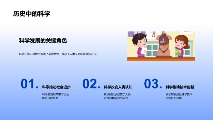 科学周教育分享PPT模板